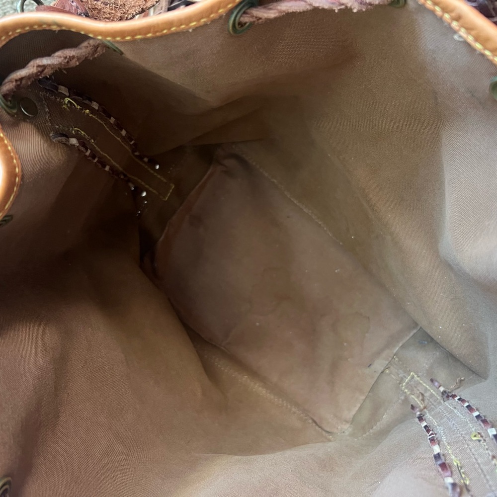 Vintage Boho Bag - Louis Vuitton Brown Monogram with Fringe - Picture 9 of 12